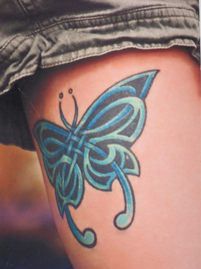 My butterfly tattoo.